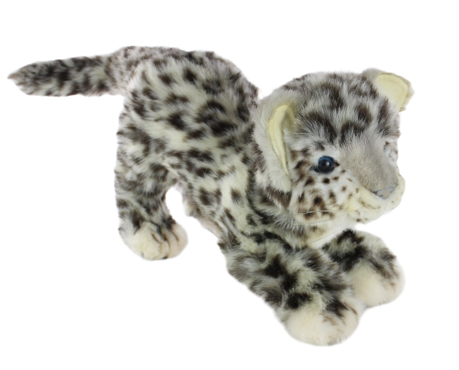 Soft Toy Wildcat Snow Leopard Cub Prowling By Hansa Cm L