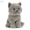 Soft Toy British Blue Shorthair Cat by Living Nature (16.5cm) AN447