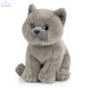 Soft Toy British Blue Shorthair Cat by Living Nature (16.5cm) AN447