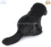 Soft Toy Black Labrador Dog by Faithful Friends (25cm)H FBLAB03