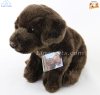 Soft Toy Chocolate Labrador Dog by Faithful Friends (25cm)H FCLAB03