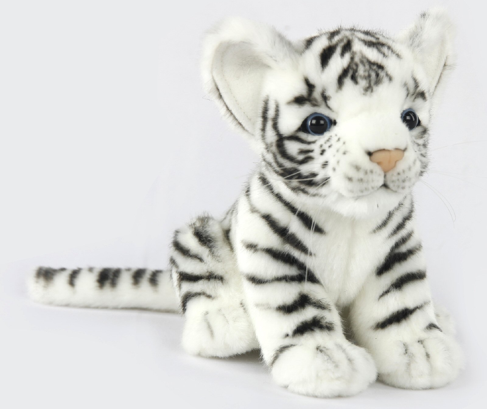 Soft Toy White Tiger Cub by Hansa (17cm) 7287 | Lincrafts