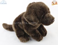 Soft Toy Chocolate Labrador Dog by Faithful Friends (25cm)H FCLAB03