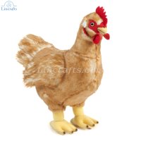 Soft Toy Beige Hen by Living Nature (33cm) AN378