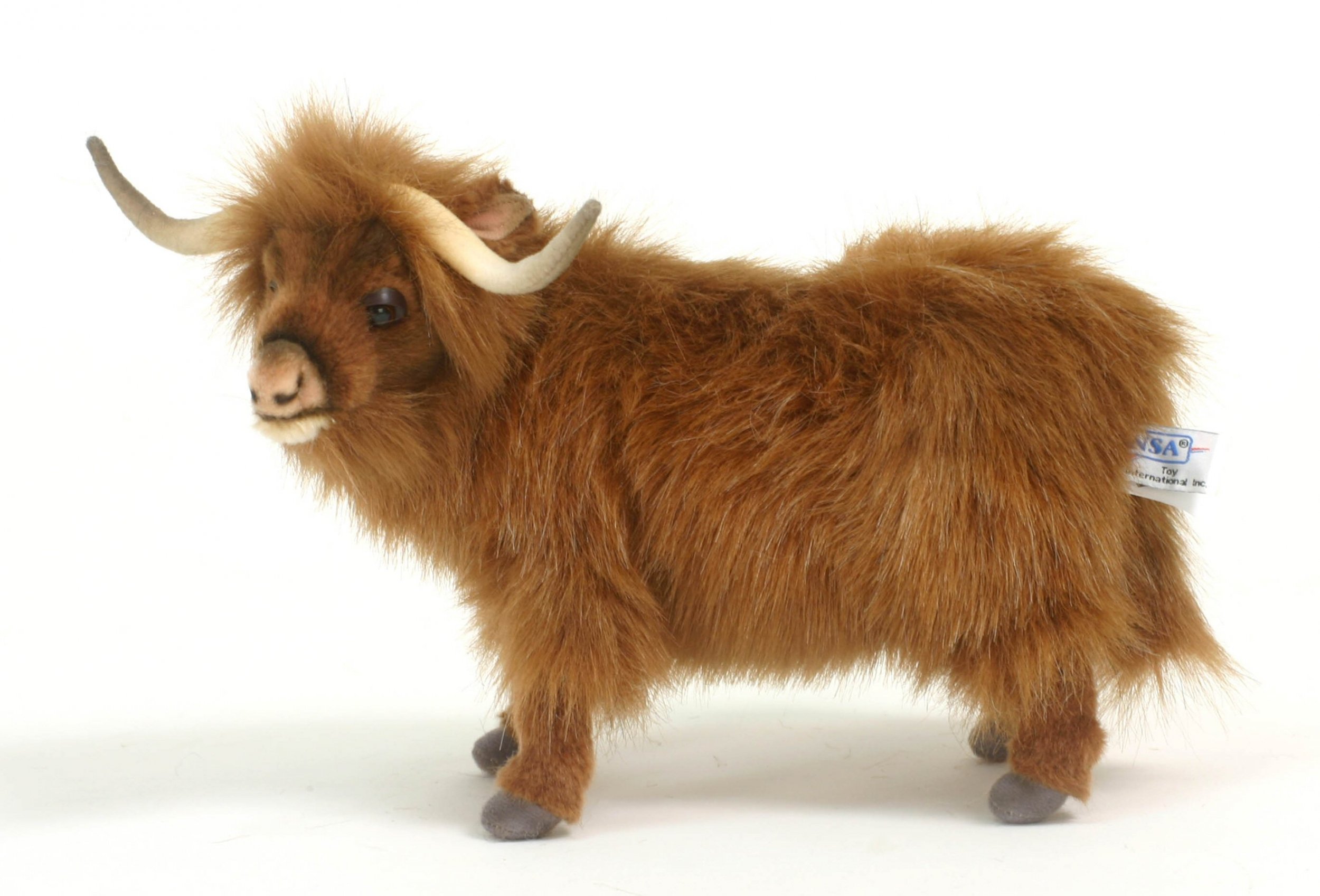 Soft Toy Yak by Hansa (30cm.L) 5614 | Lincrafts