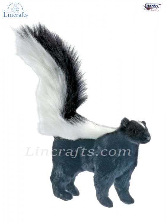 Soft Toy Skunk by Hansa 25 cm 4730 Lincrafts