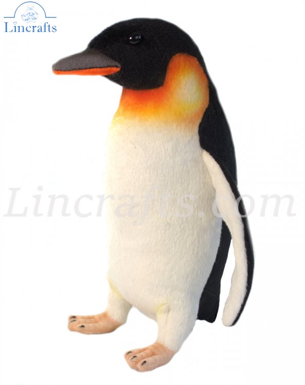 Soft Toy Bird, Emperor Penguin by Hansa (20cm) 7087 | Lincrafts