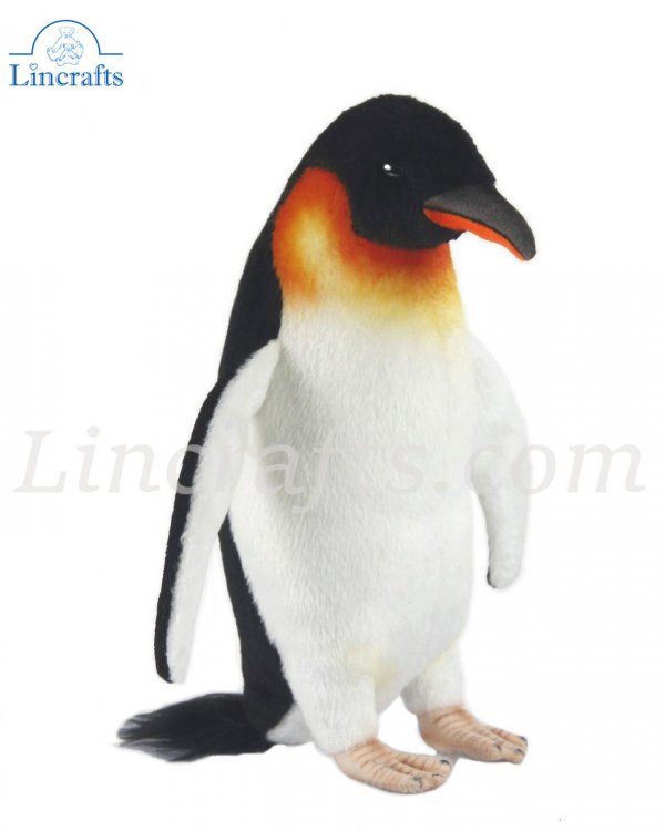 Soft Toy Bird, Emperor Penguin by Hansa (20cm) 7087 | Lincrafts