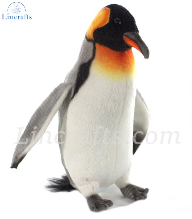 Soft Toy Bird, King Penguin by Hansa (22cm) 7091 | Lincrafts