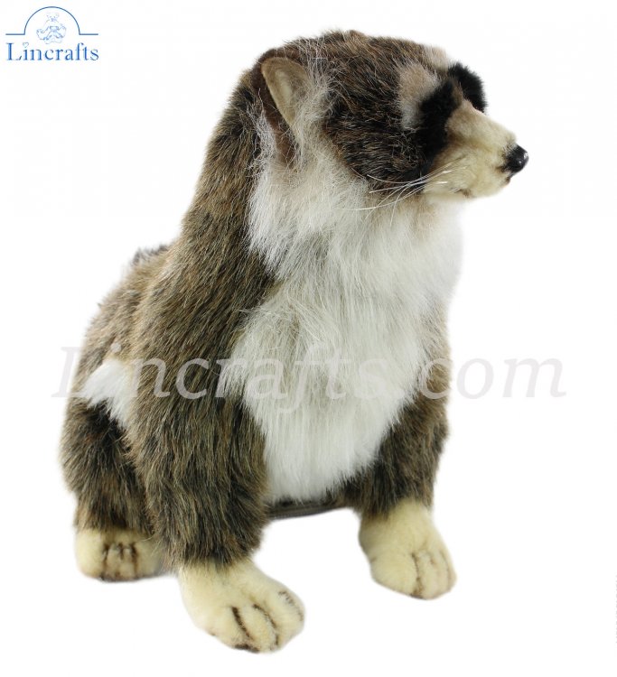 Soft Toy Raccoon by Hansa (24cm) 4248 | Lincrafts