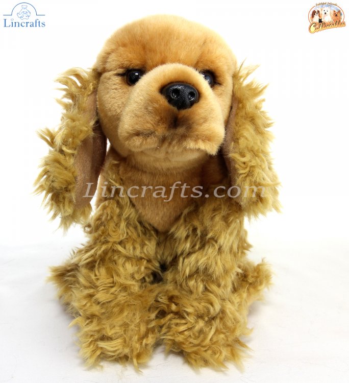 Soft Toy Dog Cocker Spaniel Gold by Faithful Friends 25cm H FCS03 Lincrafts