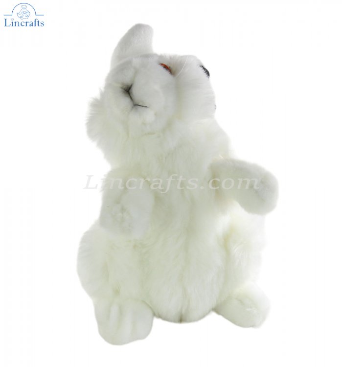 Soft Toy White Rabbit Arctic Hare by Living Nature 28cm AN477 Lincrafts