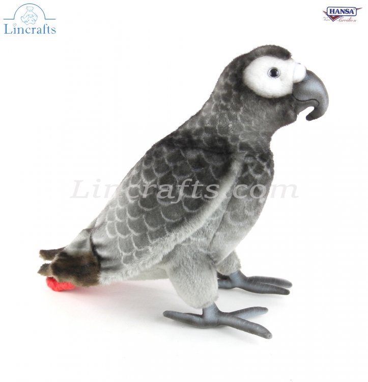 african grey stuffed animal