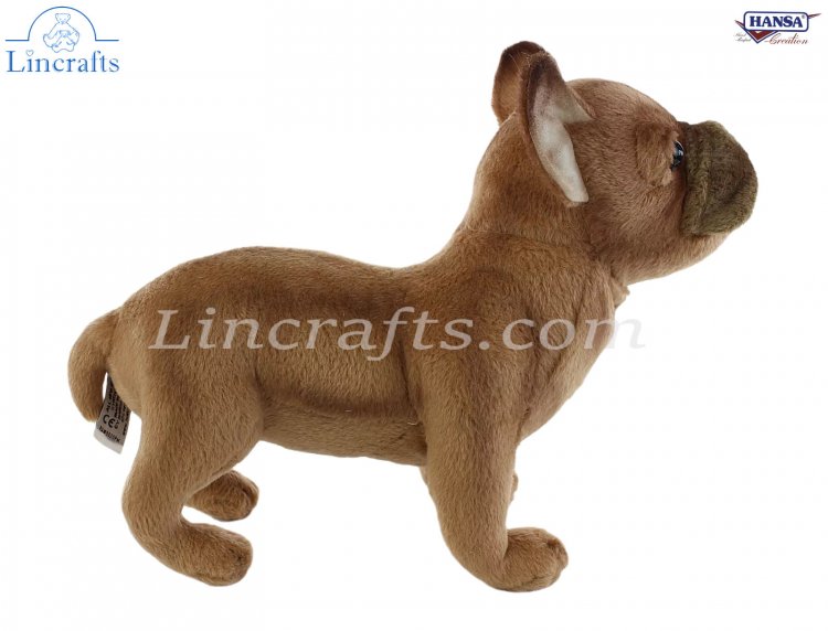 Soft Toy Dog, French Bulldog by Hansa (26cm.L) 6597