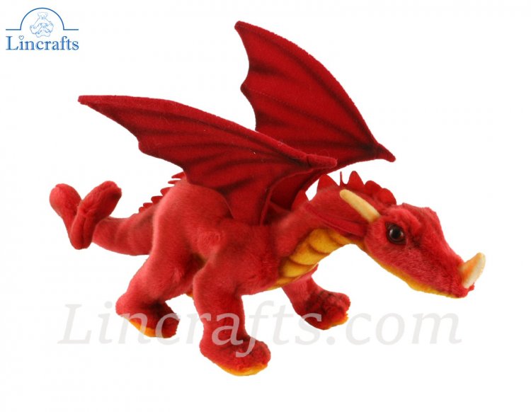 Red dragon shop soft toy