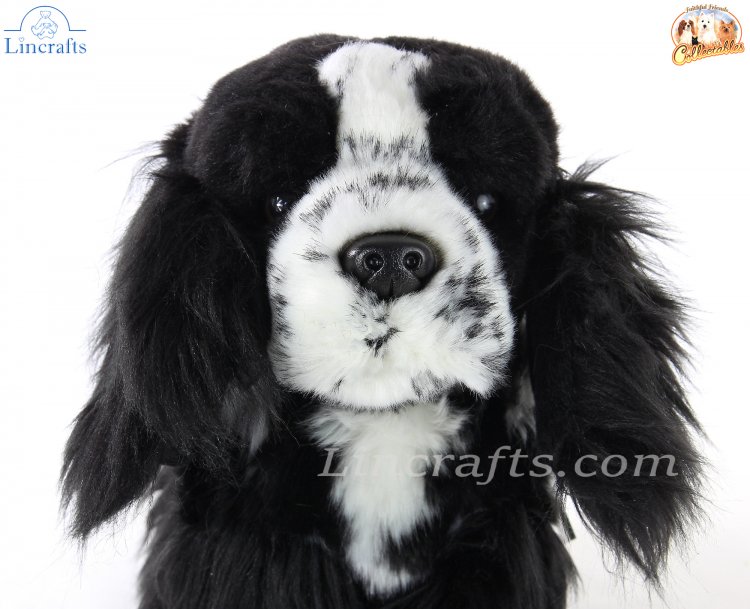 Black and white springer spaniel stuffed animal online