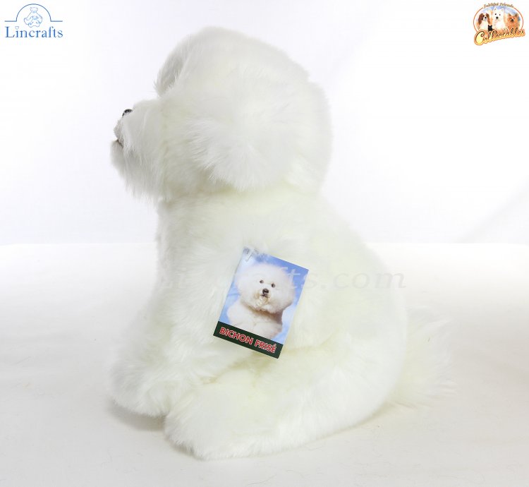 Soft Toy Bichon Frise Dog by Faithful Friends 23cm H FBF03 Lincrafts