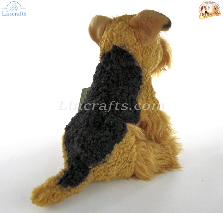 Soft Toy Airedale Terrier Dog by Faithful Friends 25cm H FAT03 Lincrafts