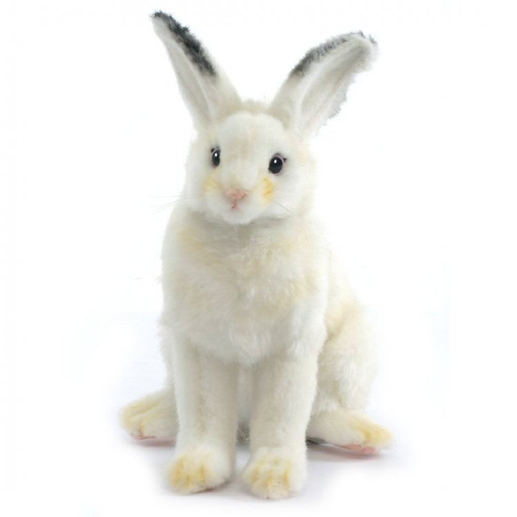 Soft Toy Arctic Snow Rabbit White Bunny by Hansa 15cm 5842 Lincrafts