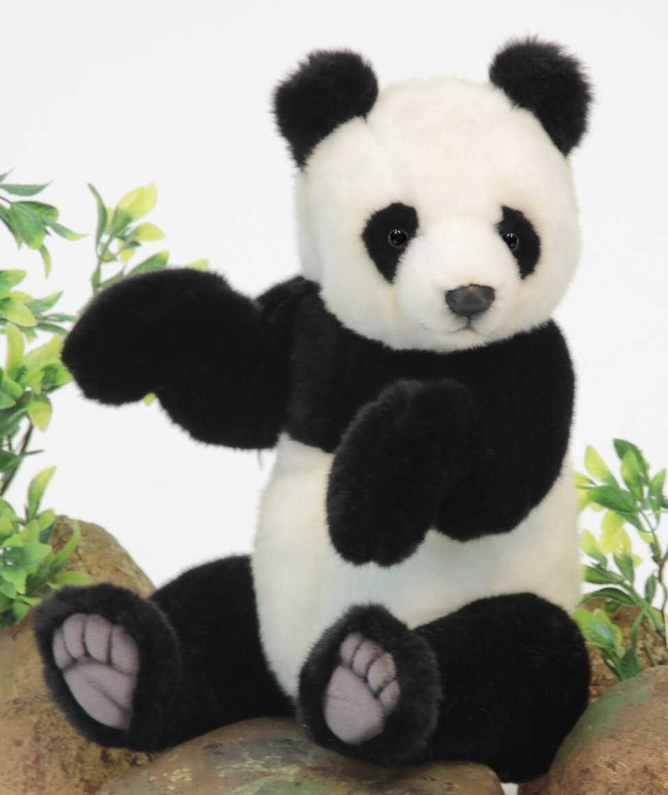 Soft Toy Panda Bear by Hansa (30cm) 4473 | Lincrafts